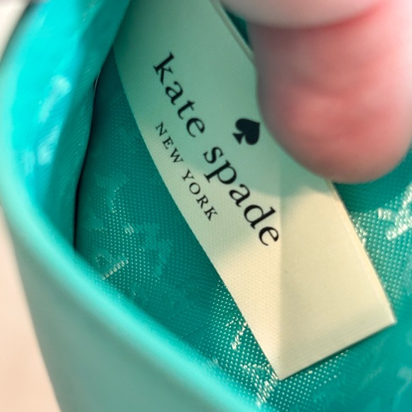 Kate Spade Madison Small Slim Card Holder in Blue Glow - Picture 6 of 9